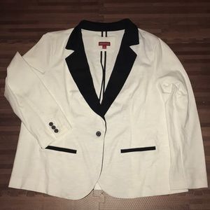 White & Black Blazer
